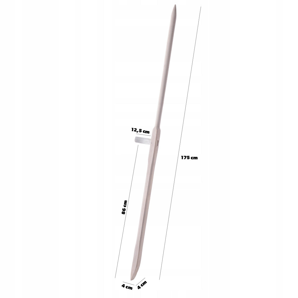 Falce in legno KADAX per giardino, stile falce a mano, manico solido, 175 cm