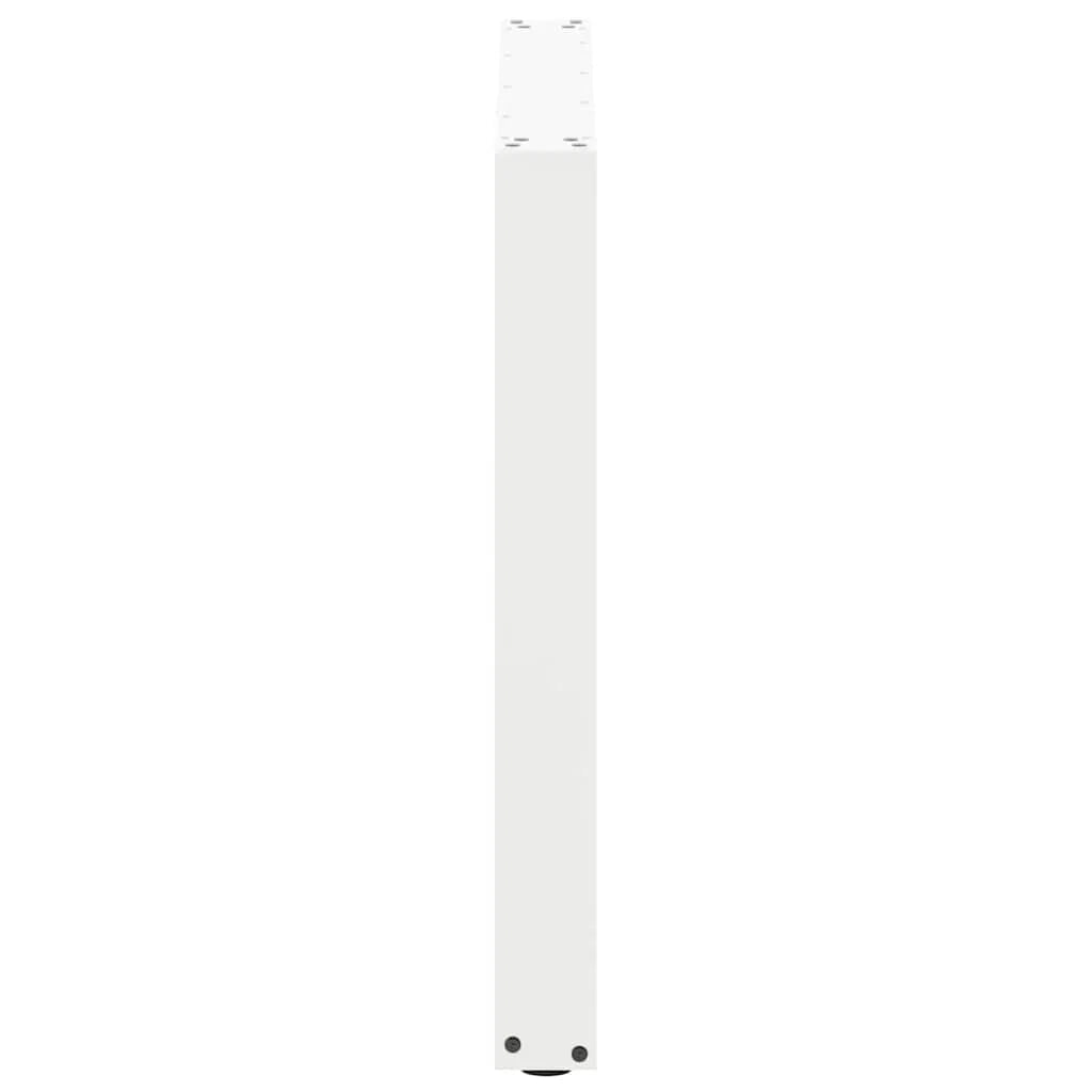 Set di 2 gambe regolabili per tavolo da pranzo a forma di U 80 x 72 cm design moderno acciaio bianco 02_0057429