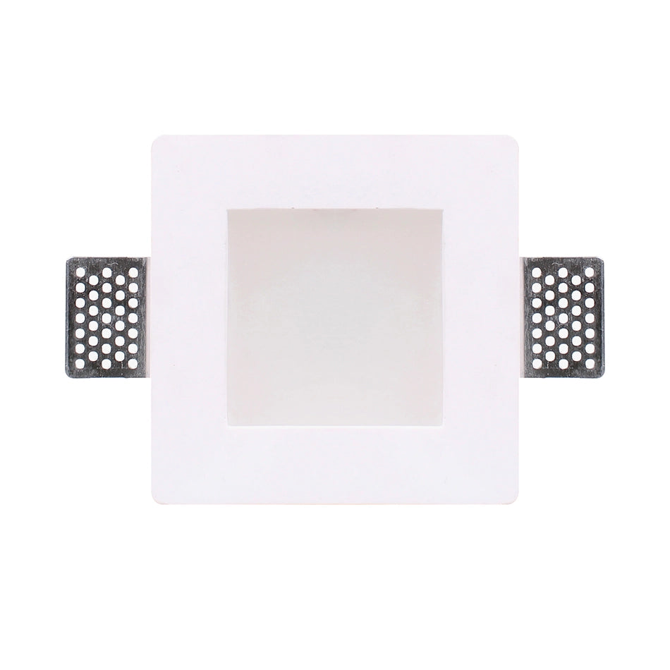 PORTAFARETTO GU10 QUADRATO IN GESSO BIANCO DA INCASSO - ELEGANZA E FUNZIONALITA' PER CONTROSOFFITTI