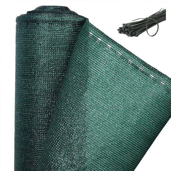 Ombrello 2 in 1 per Balcone - Resistente al Tempo e alle Intemperie - Schermo, Parete, Divano - 1,5x30 m - Verde