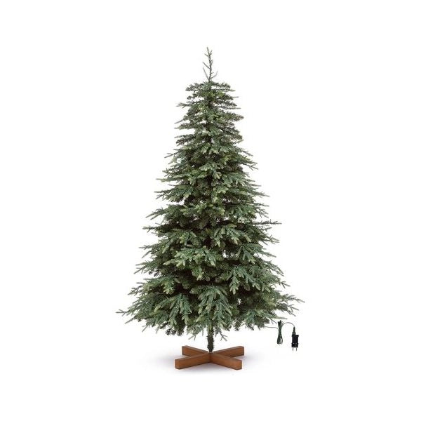 Albero natale addobbato lotti 82946 deluxe prelit pvc e pe verde