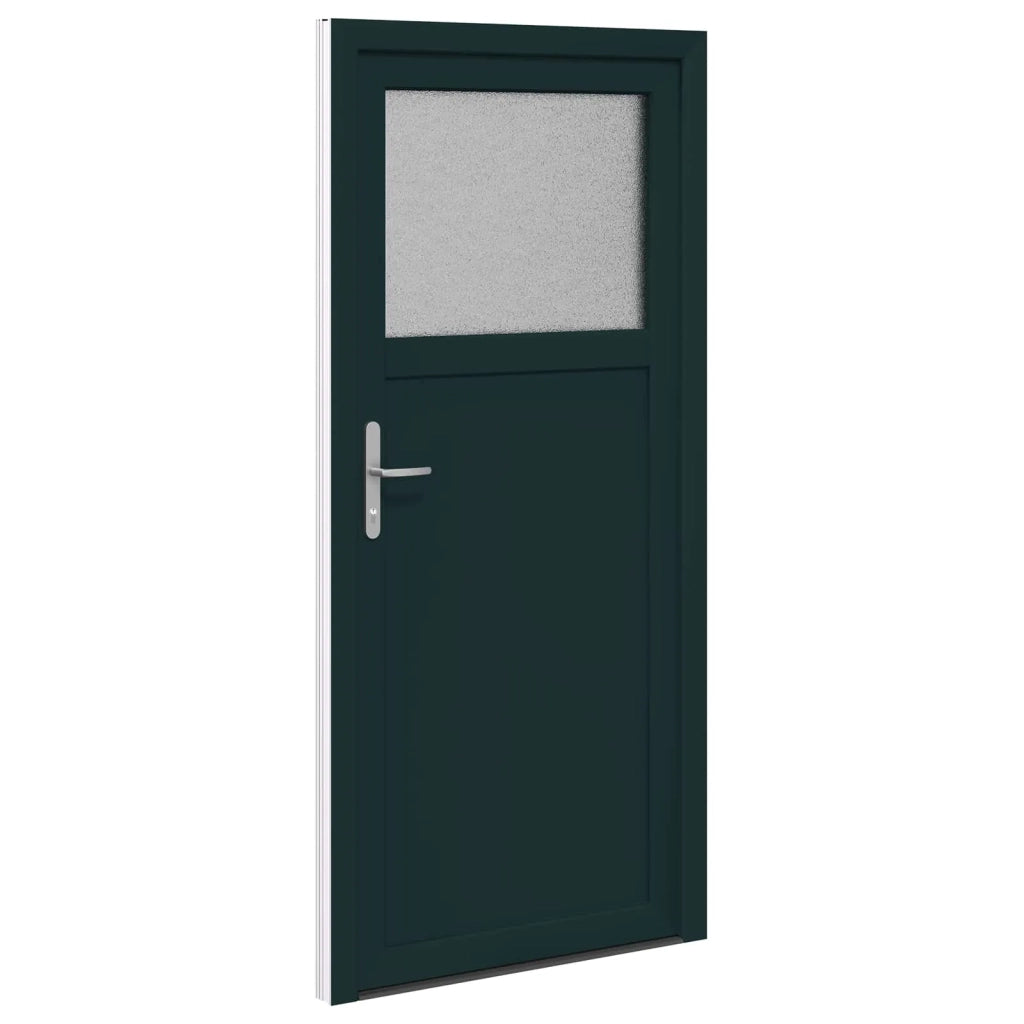Porta d'ingresso laterale Antracite 98 x 198 cm PVC