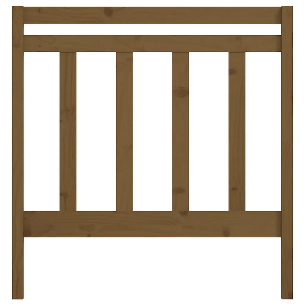 Testiera per Letto Ambra 95x4x100 cm in Legno Massello di Pino
