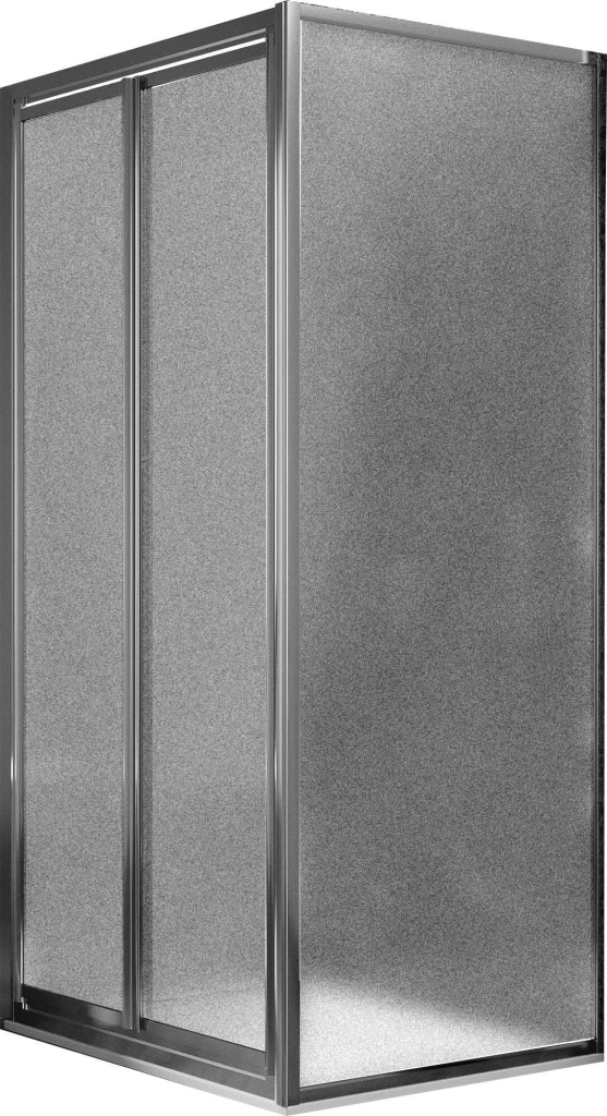 Box Doccia Angolare 70x90 cm 2 Ante Battenti in Cristallo Opaco 4-6mm H185 Fosterberg Skagen Duo