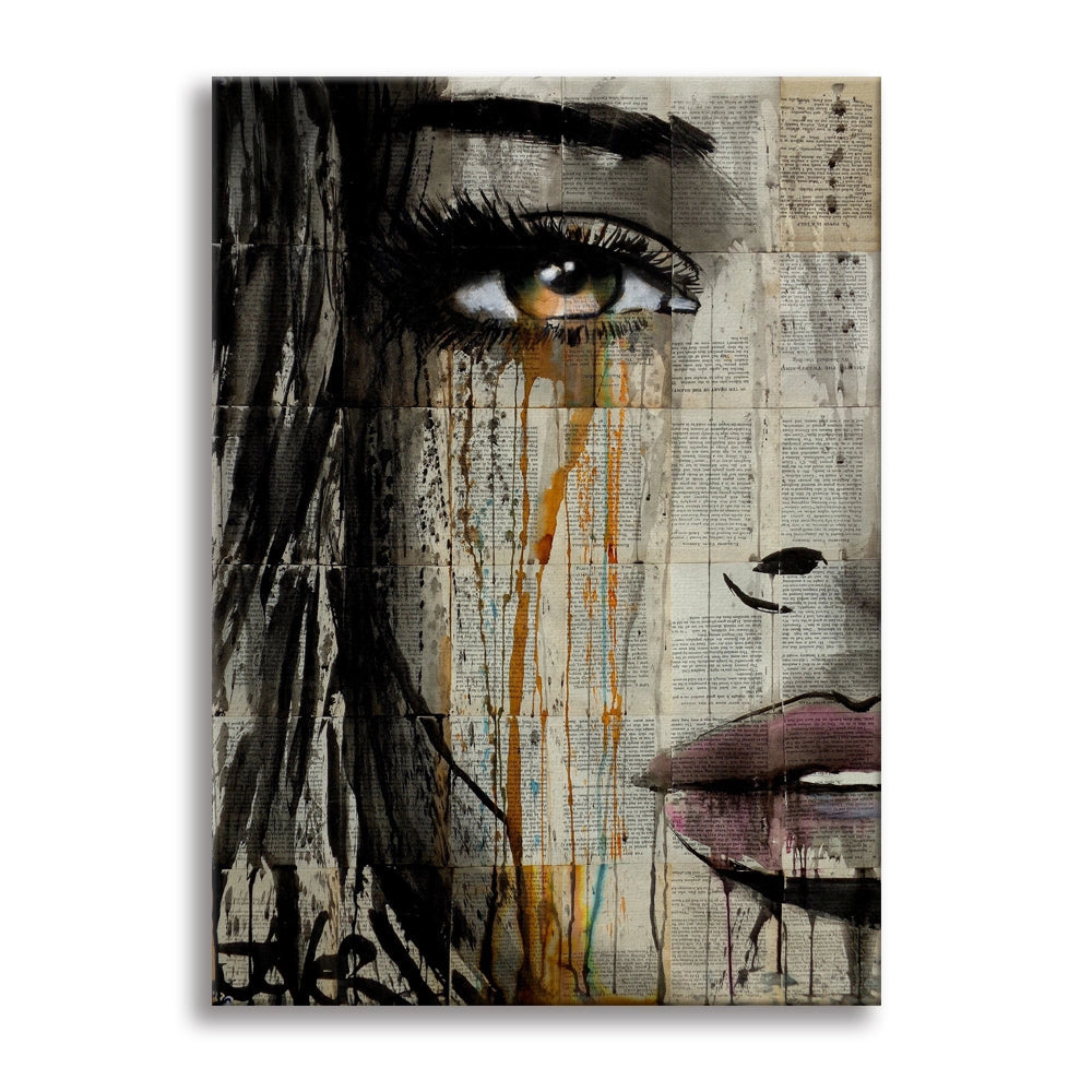 Kylie -  Quadro Canvas Contemporaneo su telaio in legno Misura: 70x100 cm