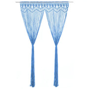 Tenda Macramè Blu 140x240 cm in Cotone 323988