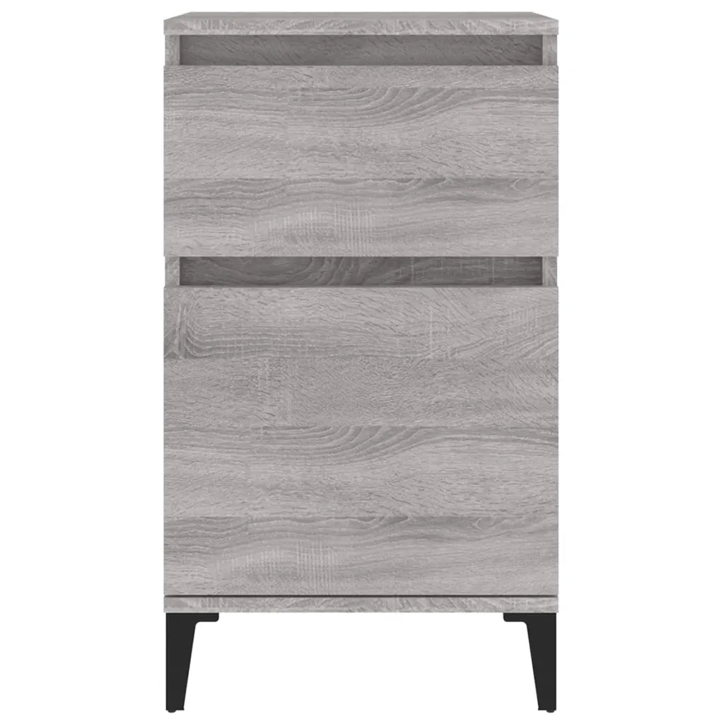Comodini 2 pz-Set di 2 Tavolino da notte Grigio Sonoma 40x35x70 cm 441585