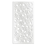 MICKEY - Pannello in PVC traforato - Parasole Misura: 98x198 cm, Colore: bianco