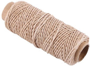 Fil cirato 50 metri - Fili di rame cera - Trattamento in pelle - Riparazione calzature - Materiale resistente - 1 mm di diametro - Nastro per cucire