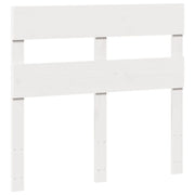 Letto senza Materasso Bianco 75x190 in Legno Massello di Pino