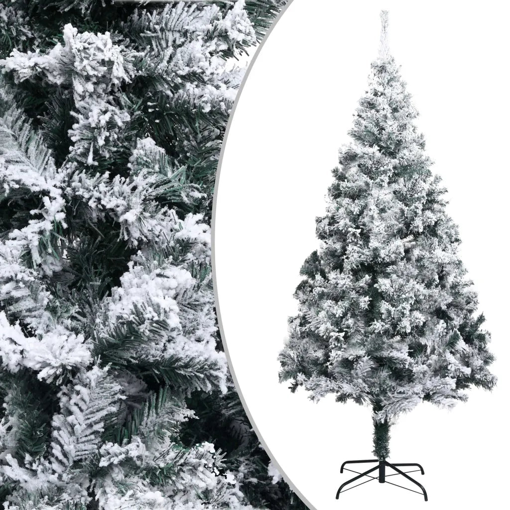 Albero di Natale Artificiale con Neve Verde 210 cm in PVC cod mxl 15758