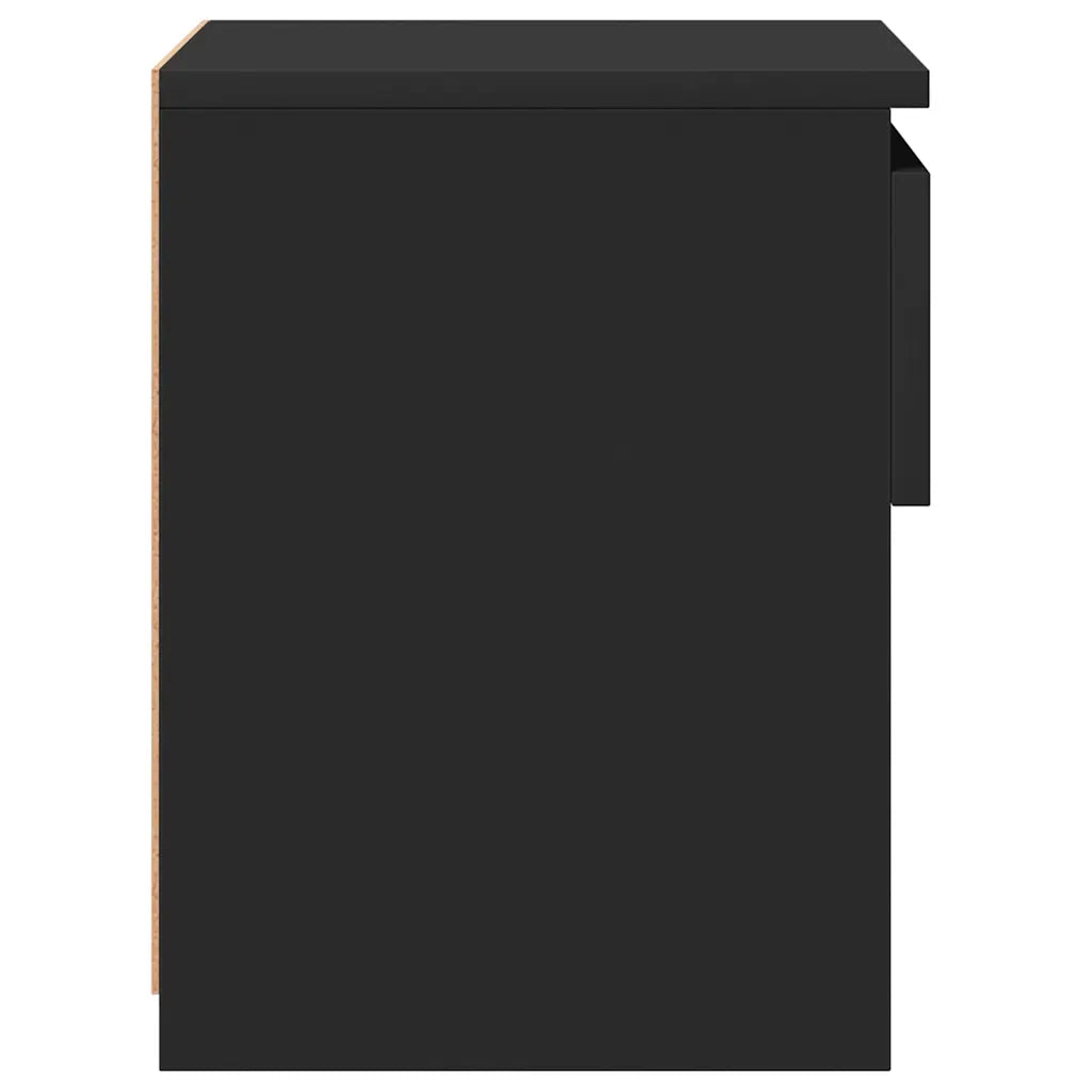 Comodini 2 pz Nero 40x30x39 cm in Truciolato cod mxl 53957