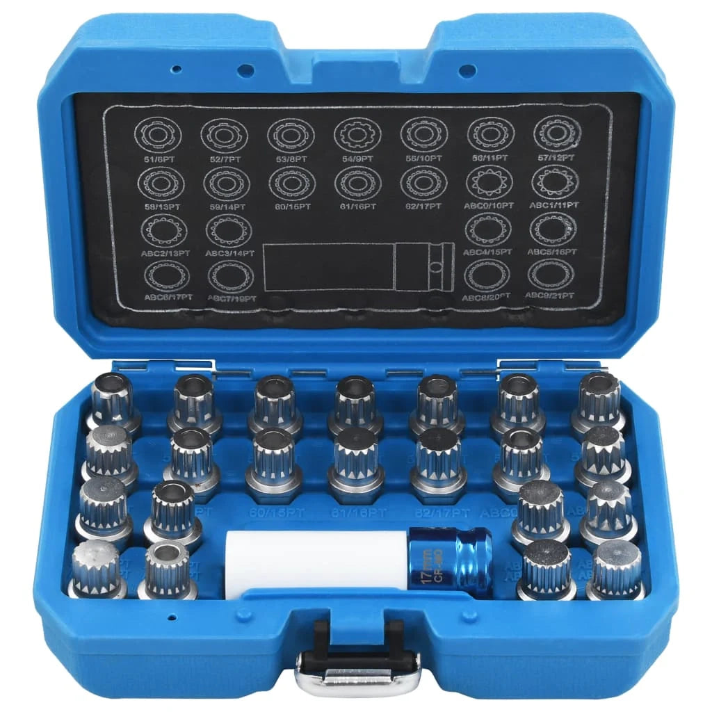 Set di 23 bussole per antifurto ruote VAG Vehicle Tool Garage 02_0004211