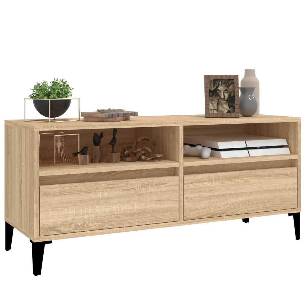Mobile TV Rovere Sonoma 100x34,5x44,5 cm in Legno Multistrato 831904
