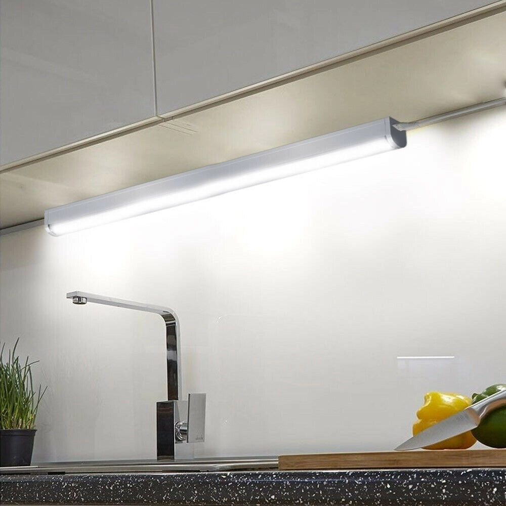 Trade Shop - Lampada Luce Sottopensile 50cm Mobili Cucina Armadio Barra Led 750lm Bianco - -bianco Freddo      -