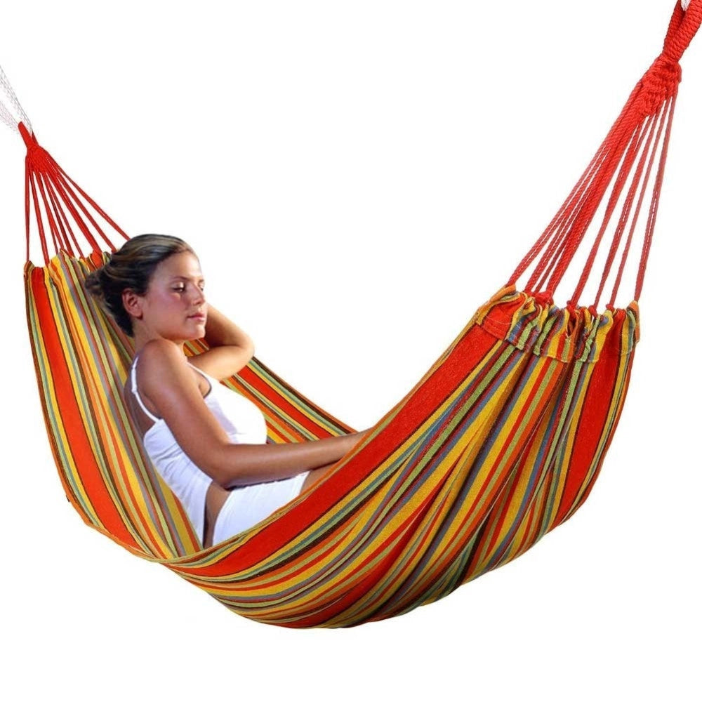 Trade Shop - Amaca Da Campeggio A Sacco 100 X 200 Cm Relax Giardino Con Sacca Trasporto -