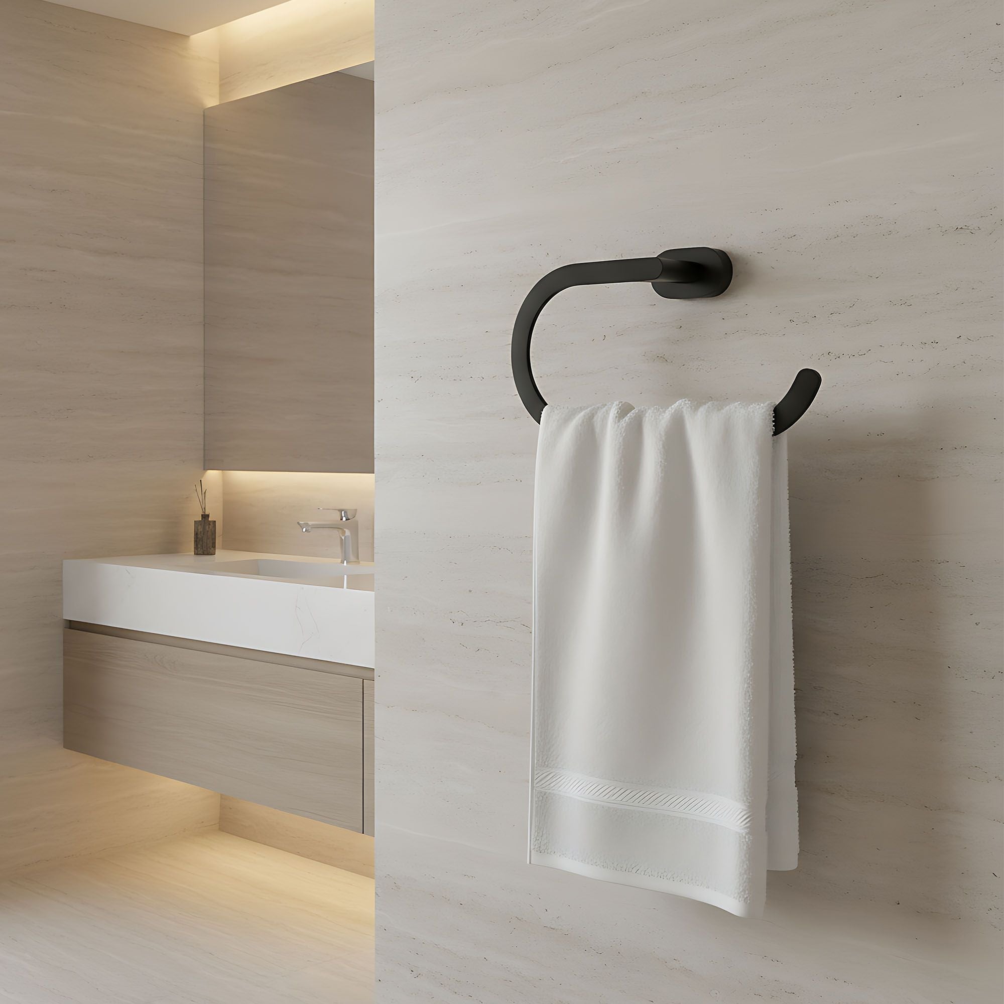 Portasciugamano Da Bagno 110 Til Black