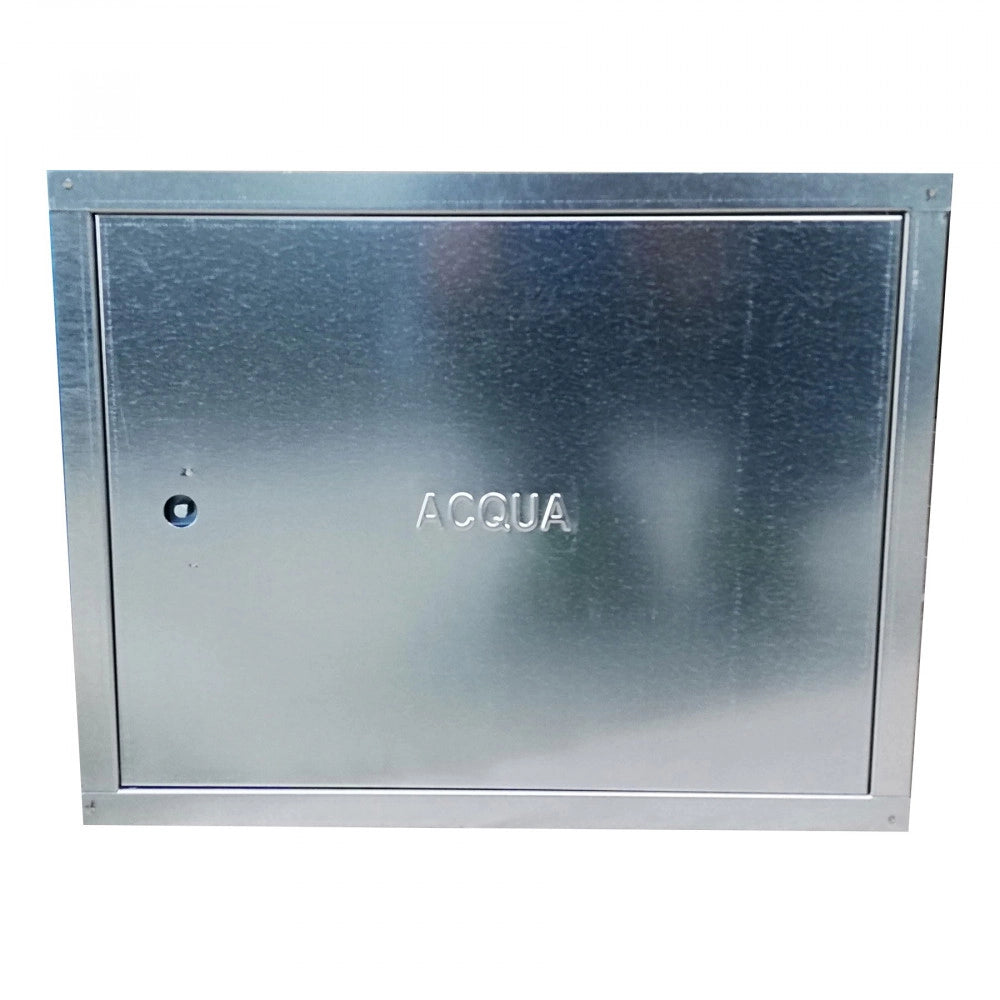 Sportello portello porta zincata per chiusura nicchia contatore acqua, scegli se  lc 40 x hc 30 cm ( ln 36 x hn 26 cm )