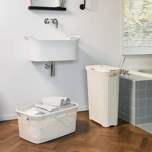 Curver Cesto Portabiancheria Style 45 L Bianco Vintage 443860