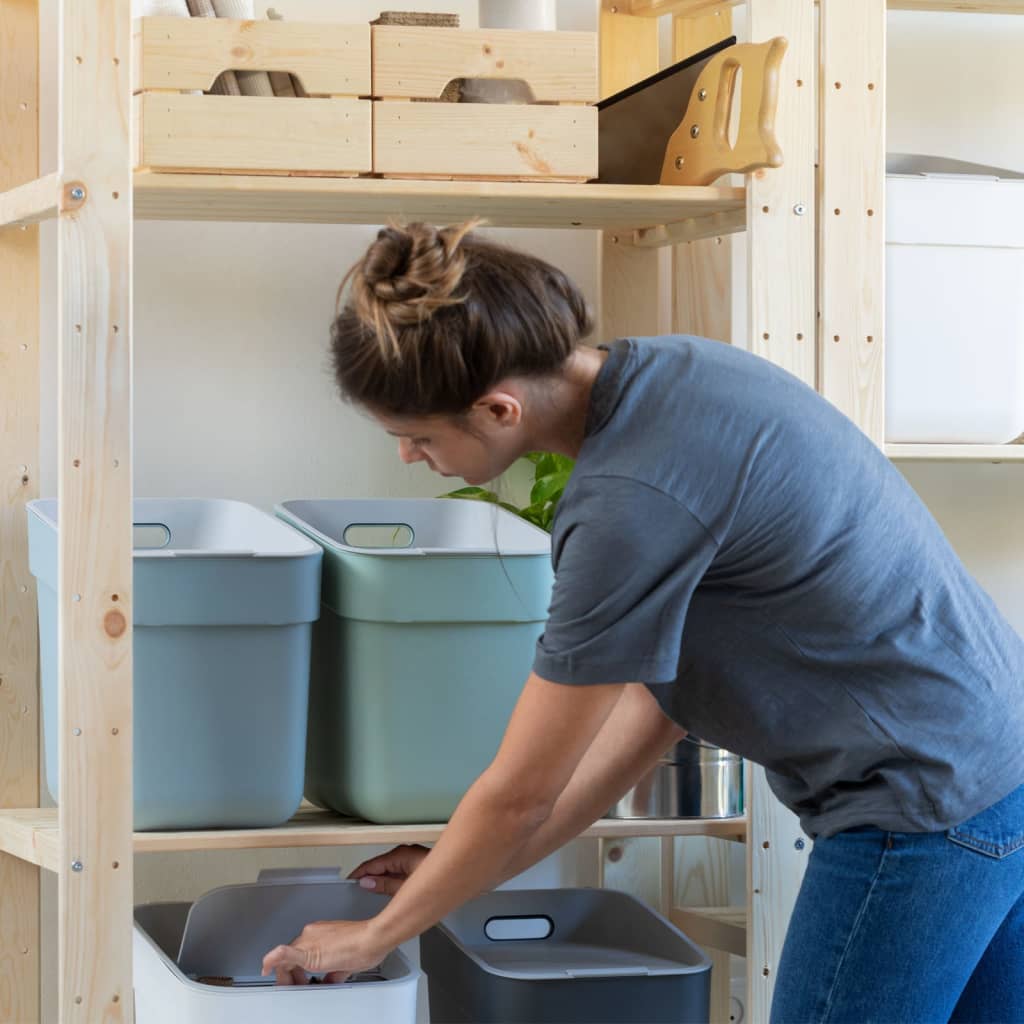 Curver Pattumiera Ready to Collect 20L Verde Menta 443846