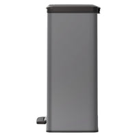Curver Pattumiera a Pedale Deco Rettangolare 65 L Grigio Freddo 443821