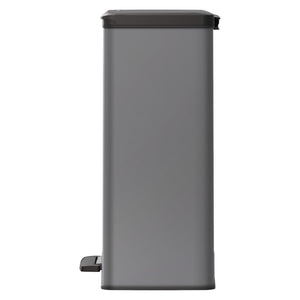 Curver Pattumiera a Pedale Deco Rettangolare 65 L Grigio Freddo 443821