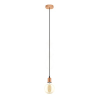 Lampadario A Sospensione Vintage Yorth Acciaio Rame Spazzolato 1 Luce E27