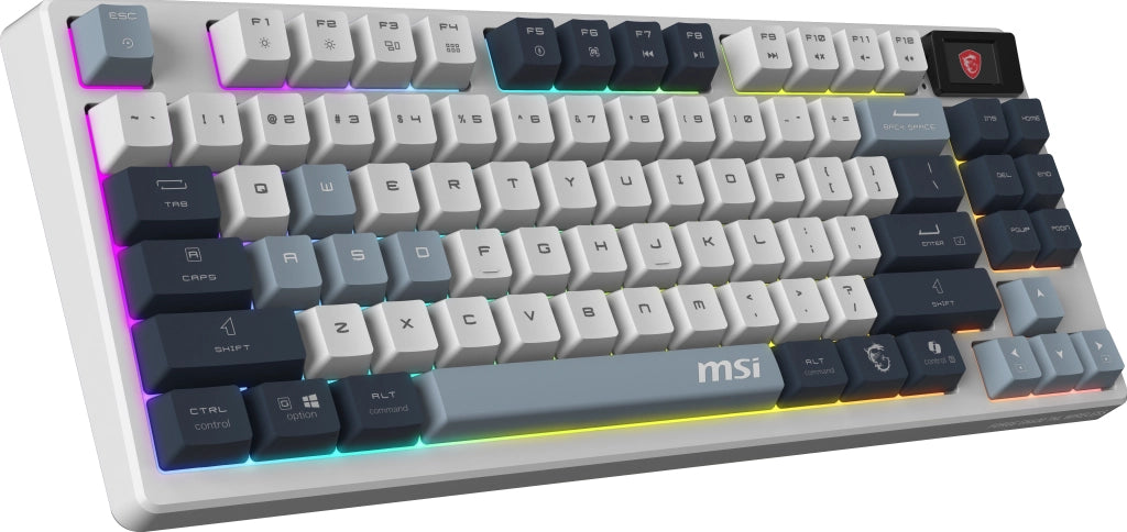 Msi keyboard italian, white dark blue25 light blue forge gk600 tkl w sky it - S11-43ITP01-HH9