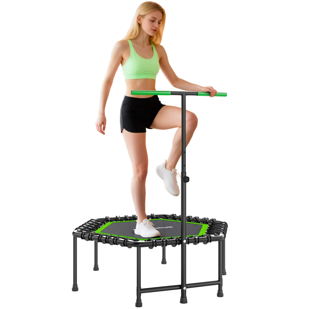Trampolino da Giardino 114x114x132 cm ¨C zephmum ¨C Verde e Nero
