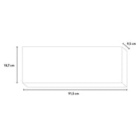 Bruciatore a Bioetanolo per Camini 91,5x18,7xH9,5 cm 7L in Acciaio Inox