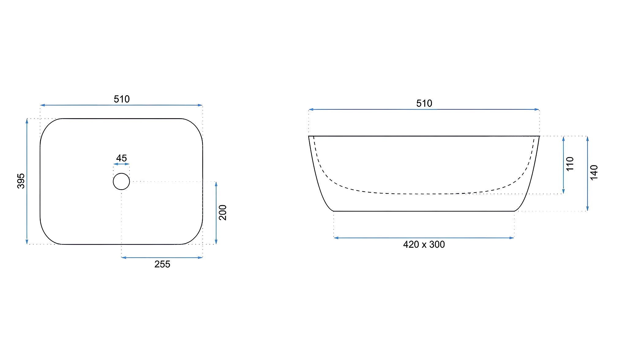 Lavabo Da Appoggio Rea Freja Travertine Matt