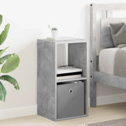 Comodino Grigio cemento 30,5 x 27 x 59,5 cm Legno multistrato