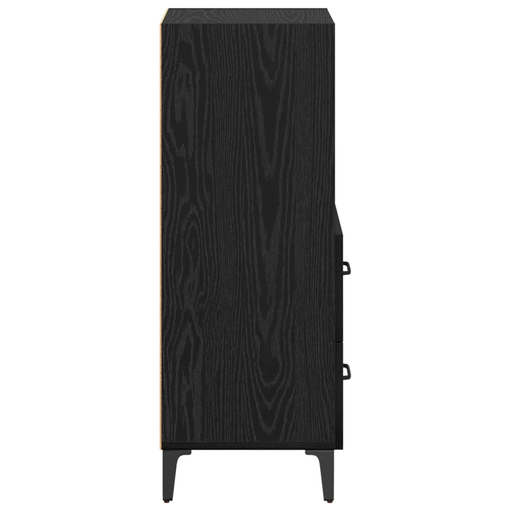 Credenza Rovere nero 34 x 34.5 x 90 cm Legno multistrato