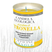 Trade Shop - Set 12 Pezzi Candela Ecologica Al Profumo Di Citronella Anti Zanzare 6 X 8 Cm -