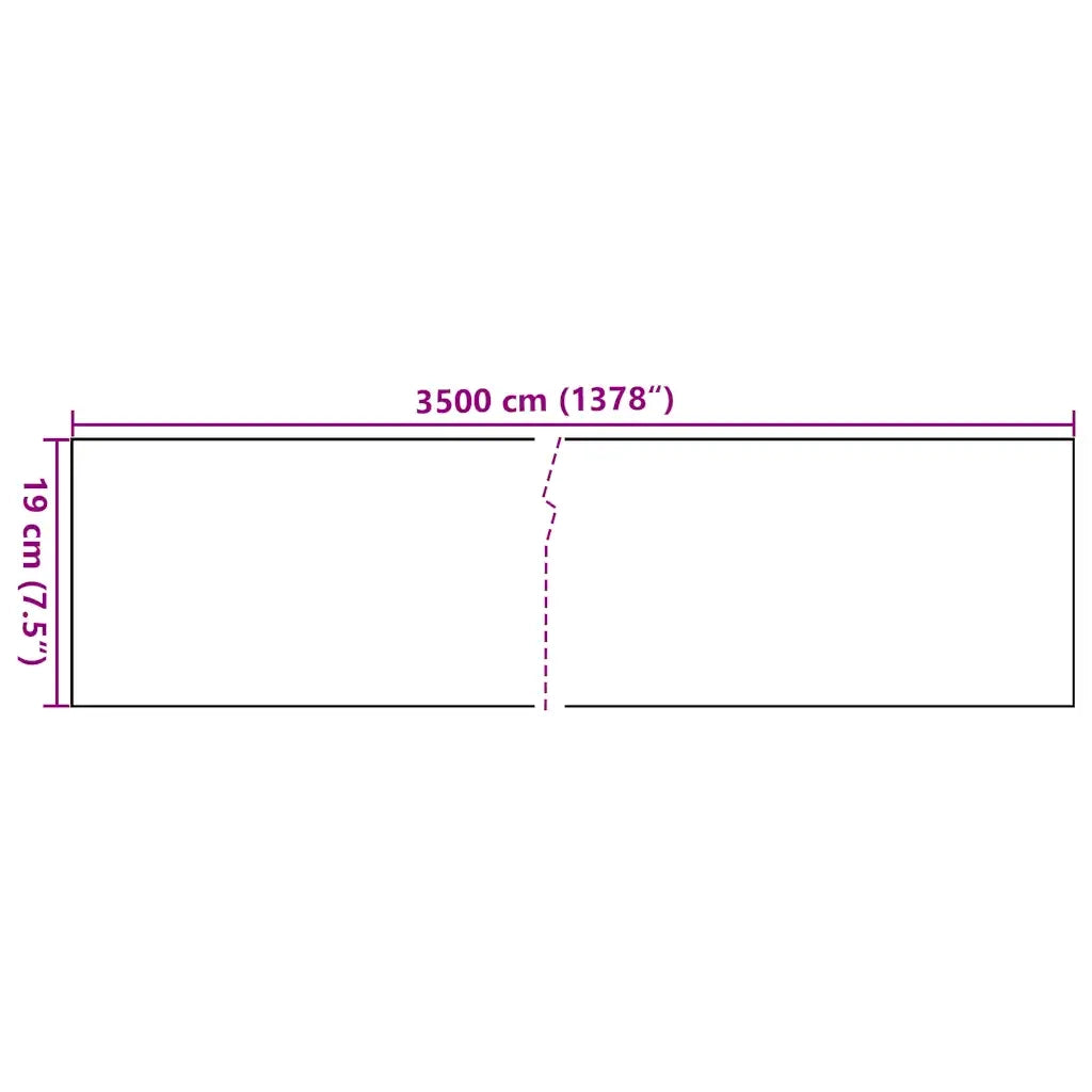 Recinzione Frangivento da Giardino PVC 35x0,19m Grigio Chiaro 147871