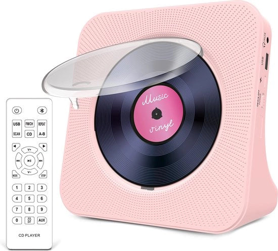 lettore di CD portatile multifunzionale con Bluetooth e radio FM per gli appassionati di musica
