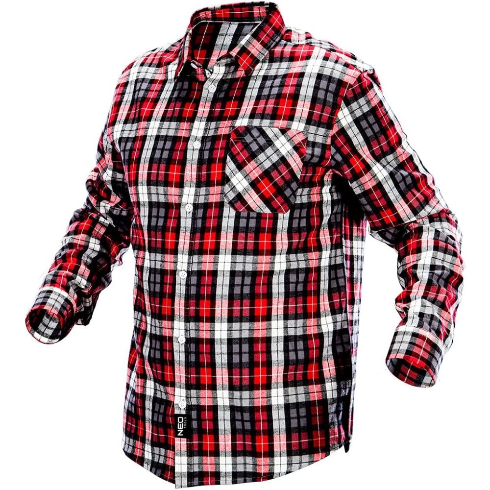 Topex 81-540-l camicia in flanel la fantasia scozzese rosso-bi ds