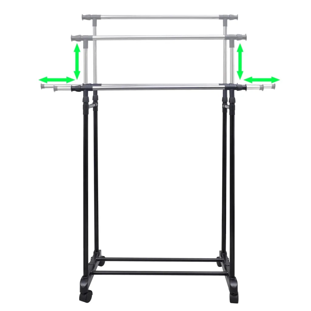 Appendiabiti Regolabili 2 pz con 2 Aste per Abiticod mxl 95270
