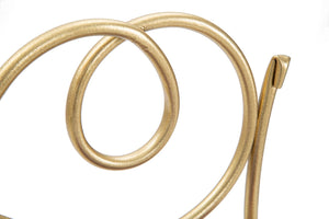 Comodino Mensola Coppia 41,5x18x20,5 cm in Ferro MDF e Specchio Oro