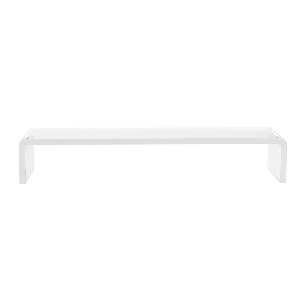 Supporto Monitor per Laptop Computer Notebook PC ¨C zephmum ¨C Acrilico Trasparente 53x19x9 cm