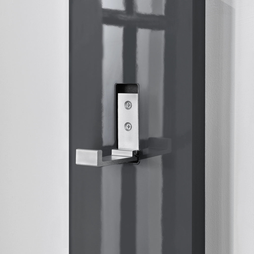 Appendiabiti da Parete Hansnes con 3 Ganci Pieghevoli 165 x 15 x 2,5 cm - Grigio [en.casa]