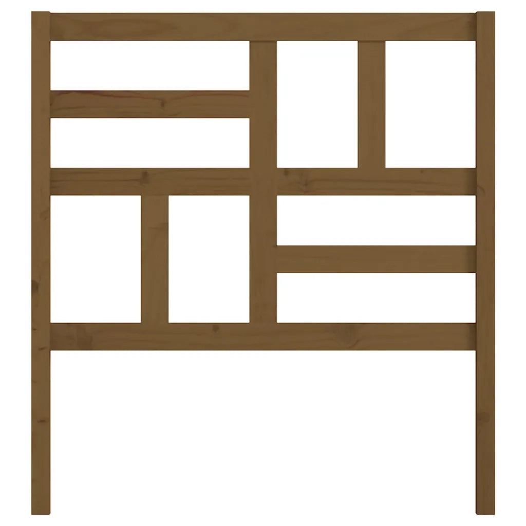 Testiera per Letto ambra 106x4x104 cm in Legno Massello di Pino 818178
