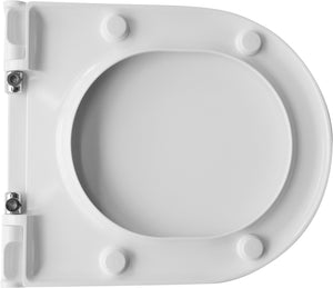 Sedile wc slim resort con soft closing bianco