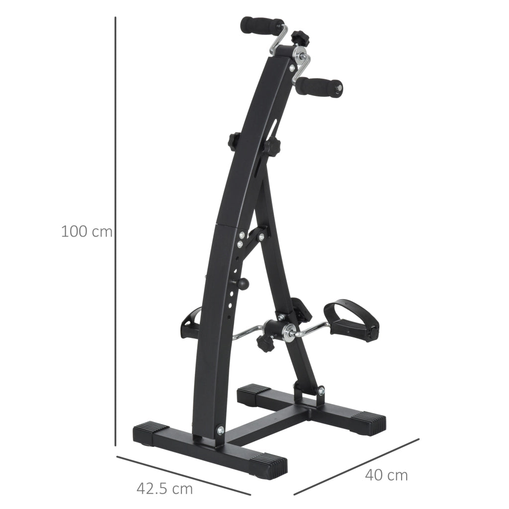 EasyComfort Pedaliera Braccia e Gambe da Divano o Poltrona con Schermo LED, Altezza e Intensità Regolabile, Nero, 40x42.5x100cm