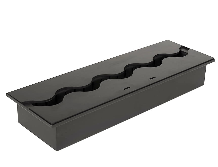 Bruciatore Wave Black da 45 cm - 200 cm - Wave 500 - 50 cm -3,3 L , Versione ad onda