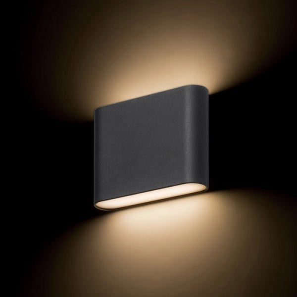 Lampada Faretto CHOIX 114 da parete grigio antracite  230V LED 2x3W IP54  3000K