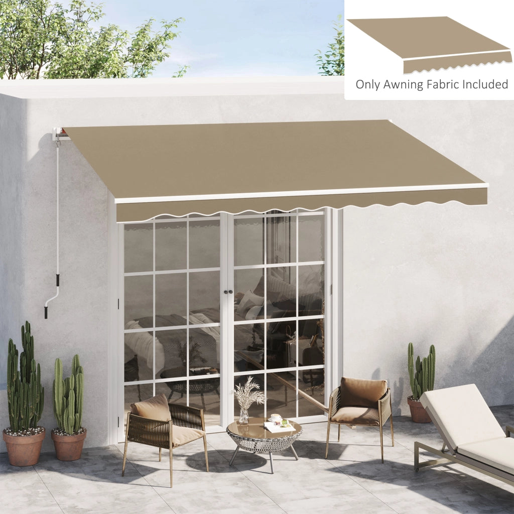 Toldo da giardino ¨C zephmum ¨C Beige 382x240 cm impermeabile UV