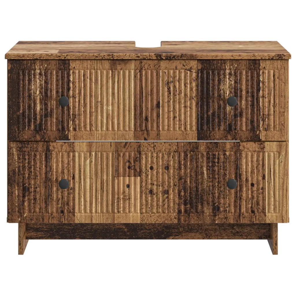 Armadio per Lavabo da Bagno EDE Legno antico 82 x 41 x 59 cm 895923