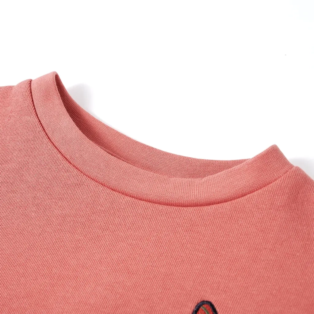 Felpa da Bambina Color Block Rosa 128 14387