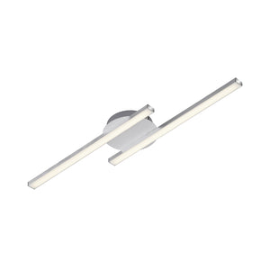 Applique Moderna Go Metallo Argento Led Integrato 12W 3000K 1200Lm